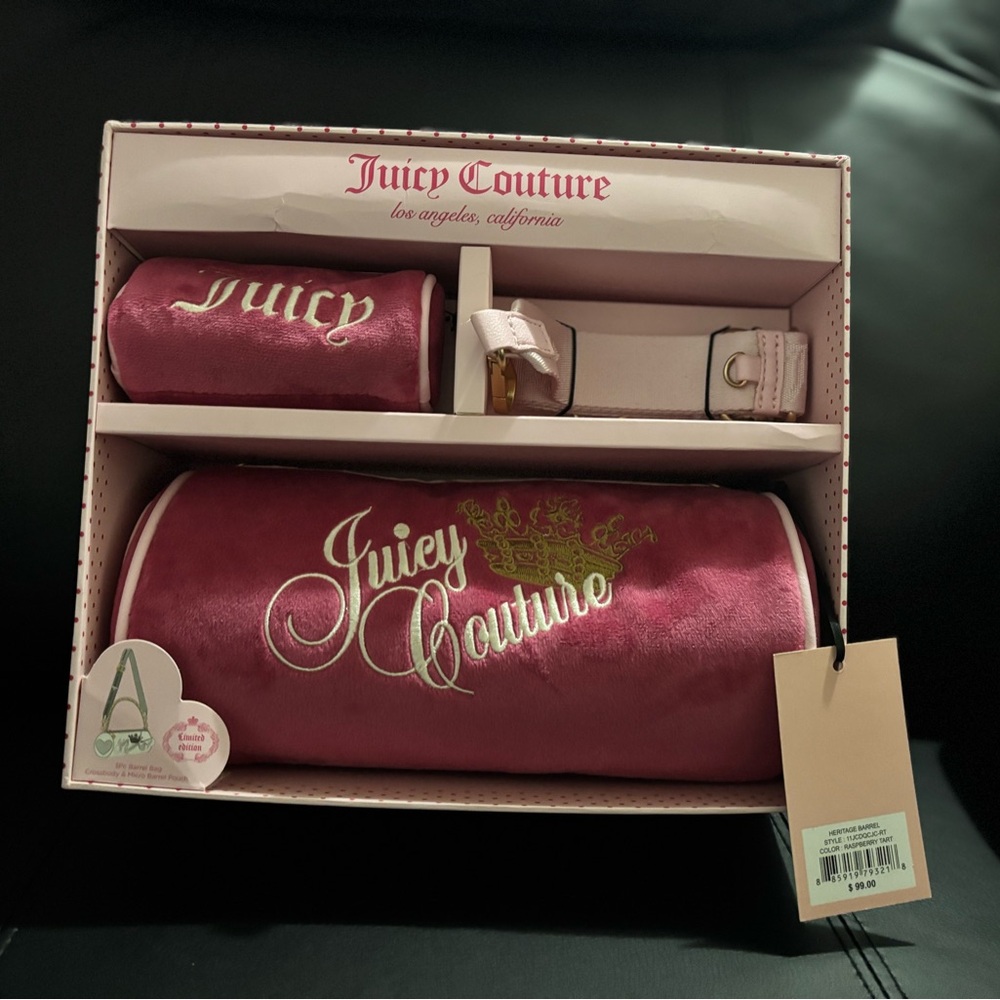 Juicy Couture Pink Travel Accessory Set